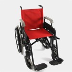 Πλαστικό αναπηρικό αμαξίδιο-Κόκκινο-Μαύρο